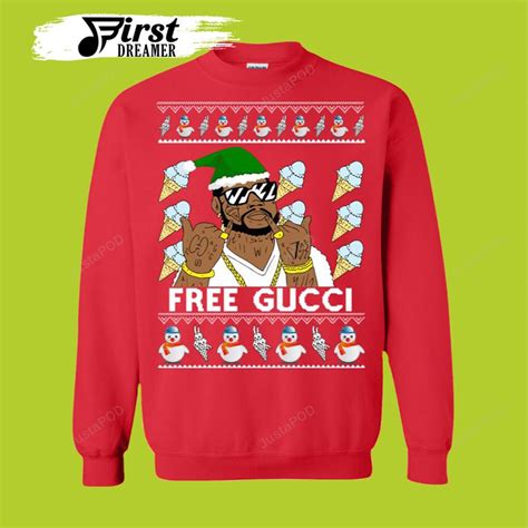 gucci ugly christmas sweater|gucci alien sweater.